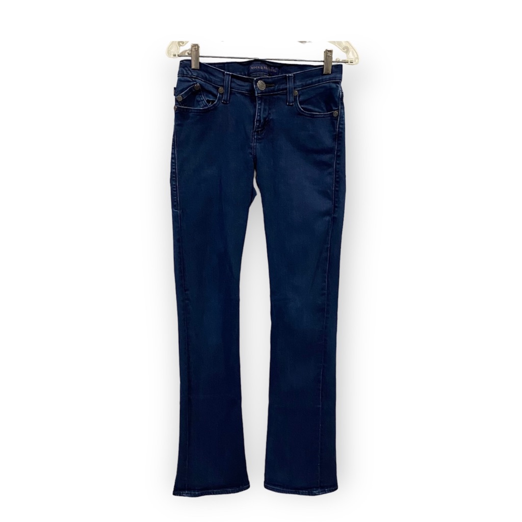 Rock  Republic Kasandra Bootcut Lowrise Darkwash Denim Jeans Size 4